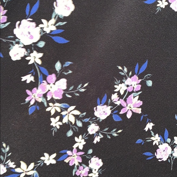 Candies Black floral Hi-Lo hem sundress - Picture 4 of 5